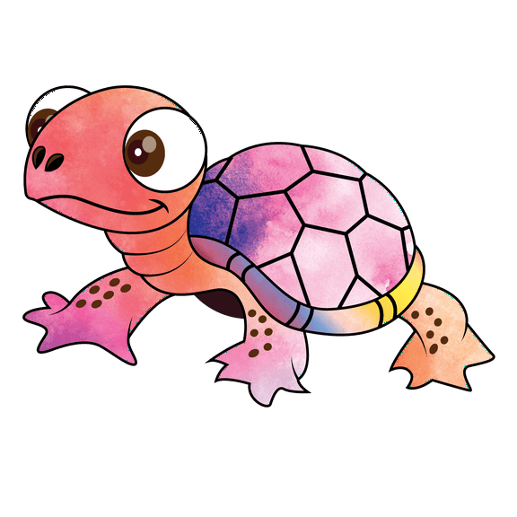 Adhesive Home Art Sea Turtle Decor Design Vinyl Wall Decal | 12" x 20" Kids Bedroom Living Room Removable Shell Marine Reptile Ectotherms Animal Wall Decoration Multi-colored Sticker