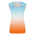 thumbnail image 4 of Wo-Fusoul Women's Ombre V-Neck Sleeveless Tank Top, Casual Fashion Daily Wear, 4 of 4