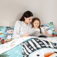 thumbnail image 5 of Manfei Christmas Snowman Child Bedding Comforter Set, Rustic Farmhouse Flower Twin Comforter Sets, Winter Western Festival Reversible Bedding Set, Super Cozy Room Decor, 2-Piece, 5 of 8