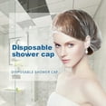 thumbnail image 4 of Disposable Shower Cap Elastic Waterproof Shape Cap Transparent Beauty Hair Cap Shower y8598, 4 of 6