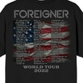 thumbnail image 4 of Foreigner American Bald Eagle With Guitar World Tour 2022 Crew Neck Short Sleeve Men's Black T-shirt-5XL, 4 of 7
