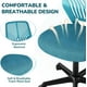 thumbnail image 4 of Songqin Kids Cute Office Chair Low-Back Armless Study Chair w/Lumbar Support Adjustable Height for Children in Bedroom School, Turquoise, 4 of 11