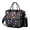 Black-233, variant on Space Geek Large Insulated Lunch Bag – Leakproof Dual Compartment Cooler Tote with Celestial and Galaxy Patterns for Work or Picnic