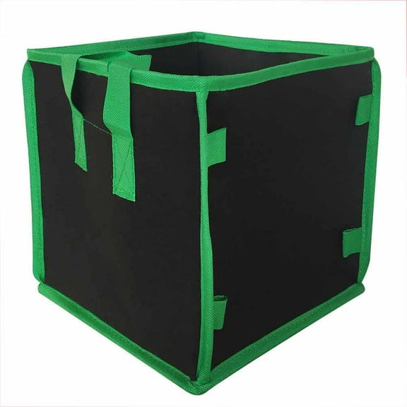 WHAMVOX Square Planting Bag Growing Potato Containers Outdoor Planter Green