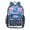 Blue Pink-bows, variant on Large Clear PVC Backpack Heavy Duty See Through Backpack for Adults Work Travel, Blue Pink-bows Printed 12L
