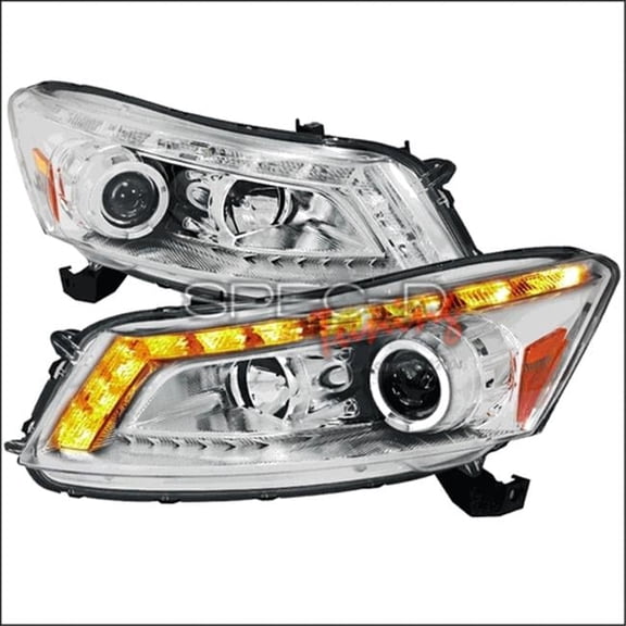Spec-D Tuning  Projector Headlight for 08 to 11 Honda Accord - Chrome - 13 x 19 x 30 in.