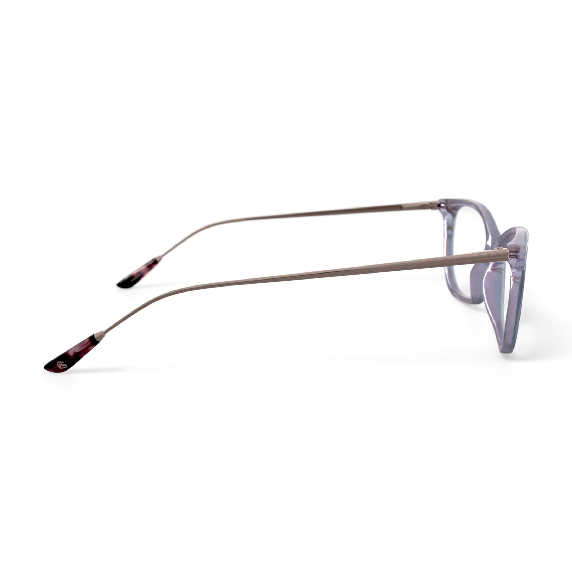 Christian Siriano Women’s Lana Square Prescription Eyeglasses with Case, Lavender Crystal