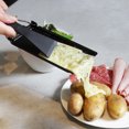 thumbnail image 4 of Juego de parrilla antiadherente Raclette, sartén para derretir queso con espátula, mango de madera plegable, Raclette de queso derretido, utensilios de cocina de acero al carbono yeacher estándar, 4 of 6