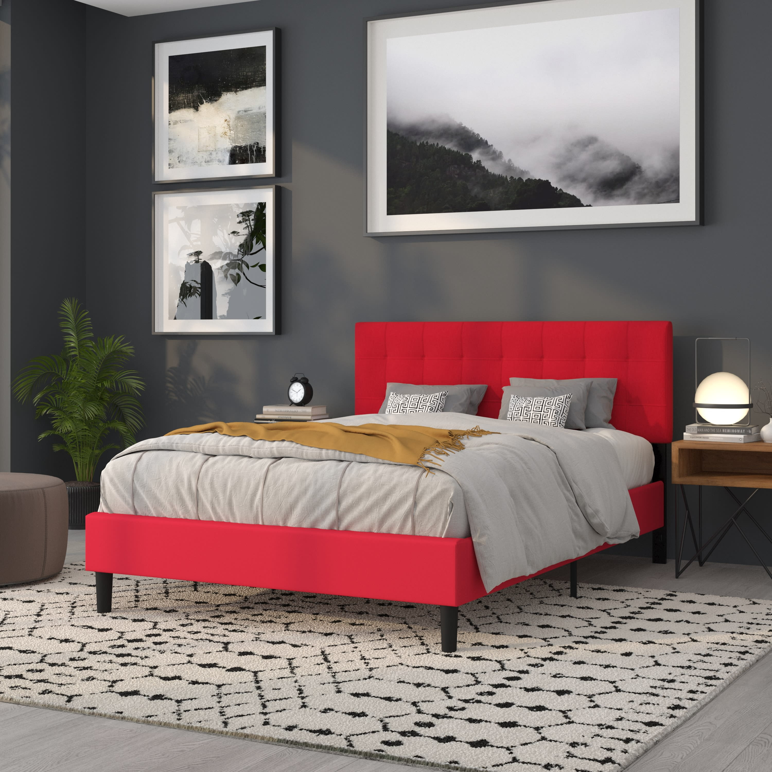 Walburn upholstered standard bed discount