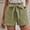Army Green, variant on Womens Shorts Casual Sevevn Women's Fashion Solid Color Casual Wide Leg Loose High Waist Lace-up Shorts