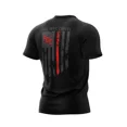 thumbnail image 3 of Fire Department Coffee Thin Red Line Athletic Fit Cotton T-Shirt, Extra Small, 3 of 4