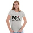 thumbnail image 3 of Paris France Eiffel Tower Souvenir Womens Slim Fit Graphic Tee Brisco Brands M, 3 of 5
