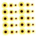 thumbnail image 5 of KAKOWELY 100 Pcs Artificial Sunflower Heads for Home Decor Yellow Silk Cloth Plastic Circular Realistic, 5 of 8