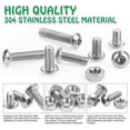 thumbnail image 3 of Fully Threaded Metric M3 Countersunk Head Socket Cap Screws, High-Quality 304 Stainless Steel for Long Service Life in Furniture Maintenance &amp; DIY Projects, Transparent, 3 of 5
