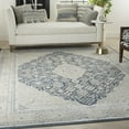 thumbnail image 2 of Nourison Malta Bordered Medallion Indoor Area Rug Blue/Grey 7'10" x 10'10", 2 of 8