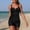 A327 Black, variant on Tankini Set for Women Padded 2 Piece Bathing Suit Ruched Top with Boyshorts Tummy Control Modest Swimsuit Full Coverage Beachwear