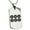 Silver, variant on Stainless Steel Sanada Samurai Crest Engraved Dog Tag Pendant Necklace