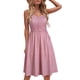 thumbnail image 1 of Dinheiro Vestidos casuales para mujer, sin mangas, de algodón, vestido de playa de verano, línea A, tirantes finos, vestidos de verano con bolsillos, S, 1 of 1