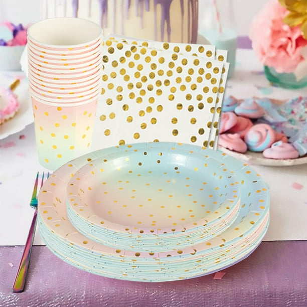 Vajilla colores pastel hotsell