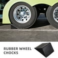 thumbnail image 3 of DEEPCRAFF 2Pcs Chock Blocks For Trucks And Cars Black Rubber Vehicle Stability For Garage, 3 of 8