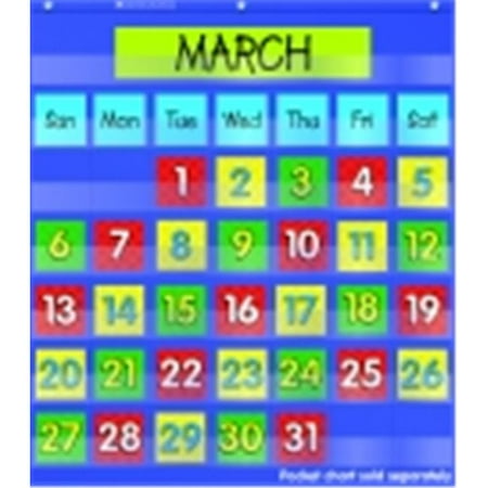 Scholastic Monthly Calendar Pocket Chart Add On Cards - Walmart.com