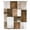 brown, variant on Brown Geometric Sheer Curtains 72 Inches Long, Vintage Oil Painting Contemporary Light Filering Curtains, Breathable Simi Curtain Privacy Drapes for Living Room Bedroom Lightweight Window Treatment