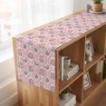 thumbnail image 6 of Table Runners 90 Inches Long Dress Scarves, Vintage Flower Pattern Farmhouse Coffee/Dining/Kitchen Table Runner for Living Room, Spring Floral Leaves Plants Pink 13x90 Inch, 6 of 9