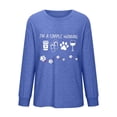 thumbnail image 4 of Mikilon Women's Printed Pullover Sweatshirts Round Neck Long Sleeve Casual Blouses, 4 of 4