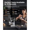 thumbnail image 3 of Máquina de café espresso AIRMSEN 20 bar con espumador de leche 1.8L 1350W, 3 of 8