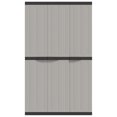 thumbnail image 3 of vidaXL Armoire de Rangement Extérieure Gris et Noir 97x37x165 cm PP, 3 of 5