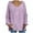 Purple, variant on LYXSSBYX V-Neck Long Sleeve Sweater Tops Hot Sale Clearance for Women Fashion Loose Large Size Solid Color Hood Long Sleeves Sweater Tops
