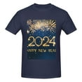 thumbnail image 4 of Bingfone Happy New Year 2024 (3) Men'S Loose Fit Short-Sleeve Pocket T-Shirt, 4 of 7