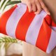 thumbnail image 5 of Guardurnaity Bolso de verano para mujer, compacto, resistente y duradero, grande, perfecto para compras de verano y accesorios fotográficos. Bolsas de mensajero y de hombro verde rosado, 5 of 6
