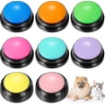 thumbnail image 1 of 10 opciones de color Botón de grabación de voz Botones para perros 30 segundos Juego de botones para hablar de perro grabables Botones de comunicación para perros Entrenamiento para perros Hablar B, 1 of 4