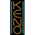thumbnail image 1 of Keno 2 LED Neon Sign 15 x 6 - inches, Black Square Cut Acrylic Backing, with Dimmer - Bright and Premium built indoor LED Neon Sign for wall décor, arcarde, and storefront., 1 of 7