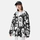 thumbnail image 3 of Fotbe Black White Spooky Ghosts Chaqueta con Protección Solar UPF 50+ para Hombre y Mujer, Camisa con Capucha y Bolsillos-Medium, 3 of 7
