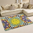 thumbnail image 2 of Coolnut Area Rug 60 x 39 inch (5'x 3'3"), Carpet Ethnic Ornamental Mandala Nursery Rug Floor Mat for Hardwood Floor Entrance Living Room Bedroom, 2 of 6