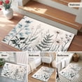 thumbnail image 6 of Vintage Floral Area&nbsp;Rug 2x3ft Retro Botanical Beige Rustic Leaf Flower Farmhouse Non-Slip&nbsp;Washable Square&nbsp;Rugs Soft Felt Indoor Floor Mat for Bedroom Kitchen Living Room Bathroom, 6 of 9