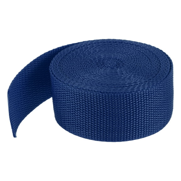 Uxcell Lightweight Polypropylene Webbing Strap 3.8cm 5 Yard Backpack Strapping Band Navy Blue for Cargo Straps