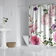 thumbnail image 3 of Waterproof Pioneer Shower Curtain 84x72 Inch Polyester Unique Colorful Floral Shower Curtain for Bathroom Hotel Home Decor with 12 Plastic Hooks, 3 of 5