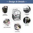 thumbnail image 5 of PVC Transparent Backpacks Clear Backpack for Travel and Outings Cute Cartoon Penguins, 5 of 7