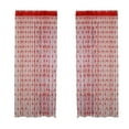 thumbnail image 2 of Cortina de entrada de estilo rural moderno y fresco | Cortinas de puerta de hilo transparente para sala de estar o dormitorio | Gasa suave decorativa | 200cm x 100cm | Filtrado de la luz solar | 1, 2 of 6