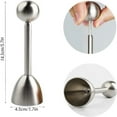 thumbnail image 2 of JLFNYA 2 Pcs Egg Slicer, Egg Cutter, Egg Slicer for Hard Boiled Eggs, Slicer Kitchen Gadget, Egg Cutter for Hard Boiled Eggs, Stainless Steel Egg Cutter, Garnish Tools, 2 of 8
