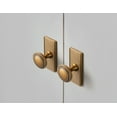 thumbnail image 5 of Goo-Ki 12 Pack Antique Brass Cabinet Knobs with Backplate for Drawer Cupboard, Single Hole/Screw Vintage Bronze Knob Pulls Handle Zinc Alloy Hardware (G017), 5 of 7
