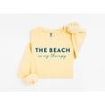thumbnail image 3 of The Beach Is My Therapy Sweatshirt, Beach Sweatshirt, Therapy Sweatshirt, Beach Shirt, Travel Sweatshirt, Summer Sweatshirt, Cozy Sweatshirt, 3 of 5