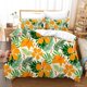 thumbnail image 1 of 3D Tropical Floral Leaves Juego de Funda de edredón Juego de Funda de edredón Fundas de almohada, 1 of 3