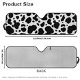thumbnail image 6 of Uorisanigo Cow Print Windshield Sunshade Sun Shade Heat Shield Car Sun Visor Mat for Jeep Wrangler JK JKU JL JLU1997-2024, Windshield Sunshade Block UV Keep Cool, 6 of 7