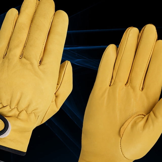 Leather Working Gloves Labor Protective Gloves Wear Resistant Garden Gloves Garden Gloves Leather Working Gloves Labor Protection Wear Resistant Garden Daily Work Protective Tool