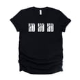 thumbnail image 3 of Ho Ho Ho Block Distressed - Women's Short Sleeve Graphic T-Shirt, 3 of 12