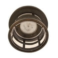 thumbnail image 6 of Design House Washburn LED Outdoor/Indoor Ceiling Light with Clear Seedy Glass, Rustic Bronze, 6 of 14